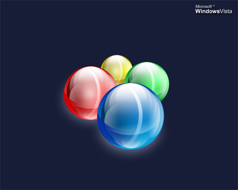 Windows Vista Glossy Orbs Wallpaper Tutorial