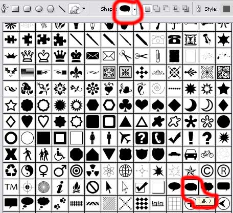  Create web site menu with icons in Photoshop CS