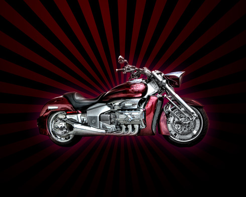 motorbike wallpaper. Wallpaper in Photoshop CS3