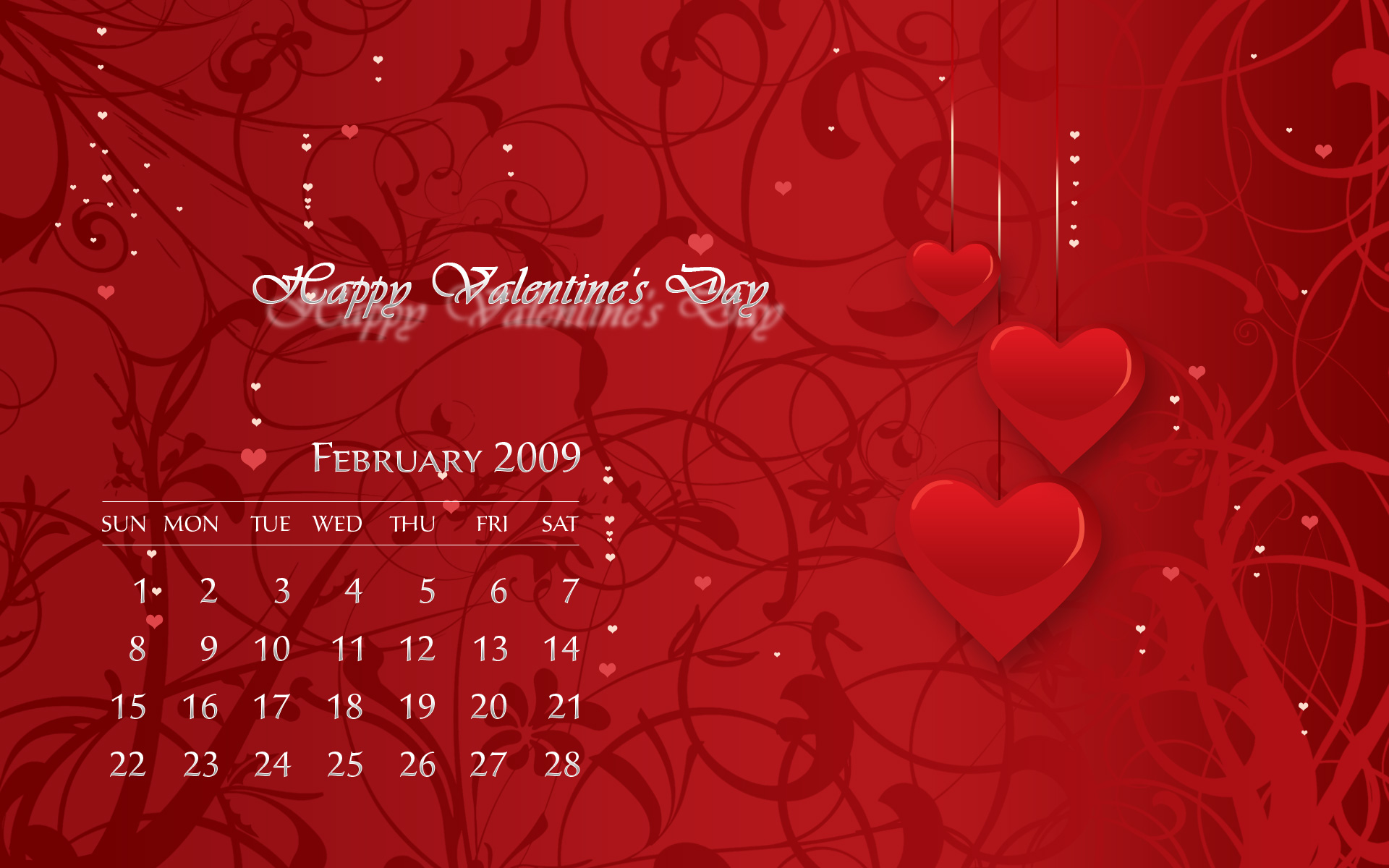 Wallpaper, calendar, february, romantic, tutorial, articles, adobephotoshop, 