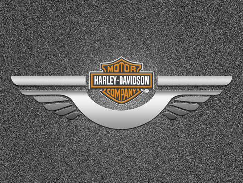 harley davidson logo outline