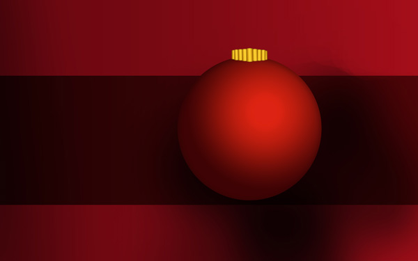 Design Christmas card with tree balls in Photoshop CS4