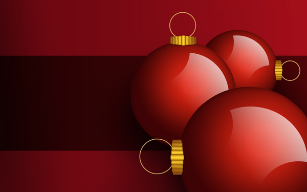 photoshop backgrounds designs. Design Christmas card with tree balls in Photoshop CS4