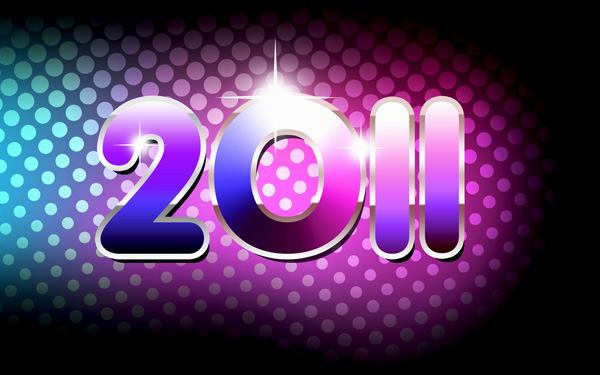 photoshop tutorials 2011. How to create a New Year 2011