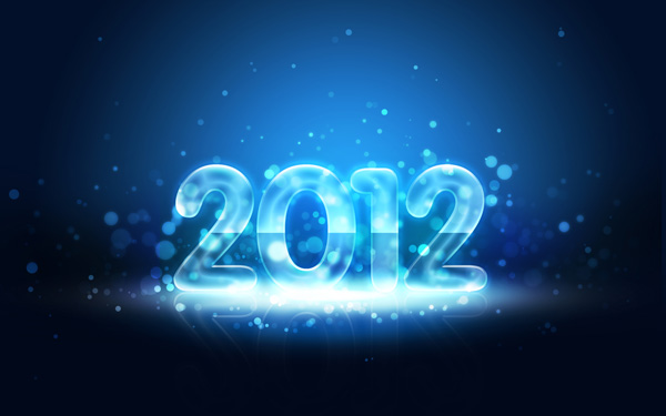 How to create an Impressive Greeting card with Neon New Year 2012 text in Photoshop CS5