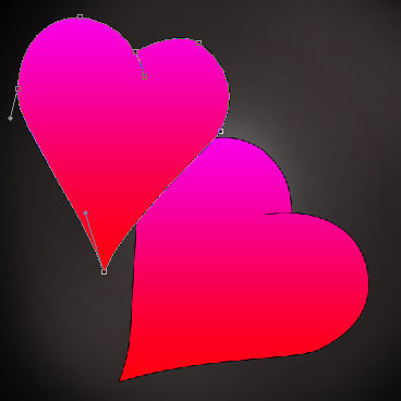 Drawing Hearts in Photoshop CS Blending OptionsGradient Overlay