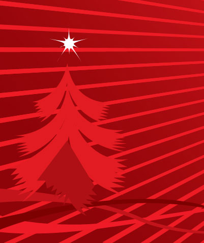Christmas tree design in Photoshop CS