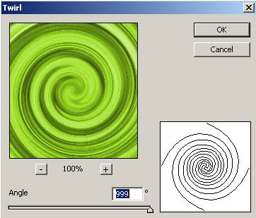 Twirl in Adobe Photoshop CS