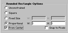 rounded rectangle options