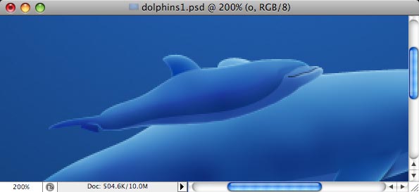 Dolphins - making of - Step 25