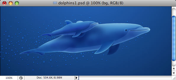 Dolphins - making of - Step 31